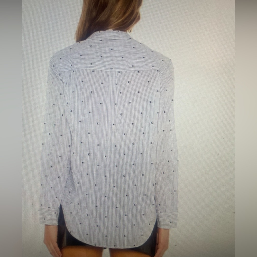 Rails Taylor Button Down In Flocked Moons & Stars… - image 2